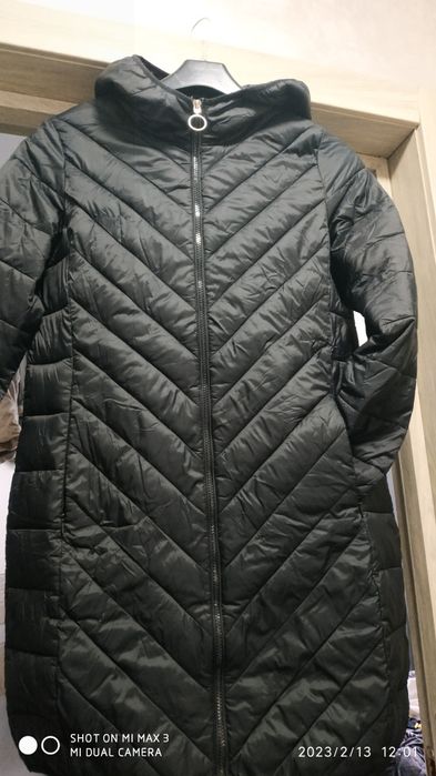 Пуховий плащик на весну осінь розмір42