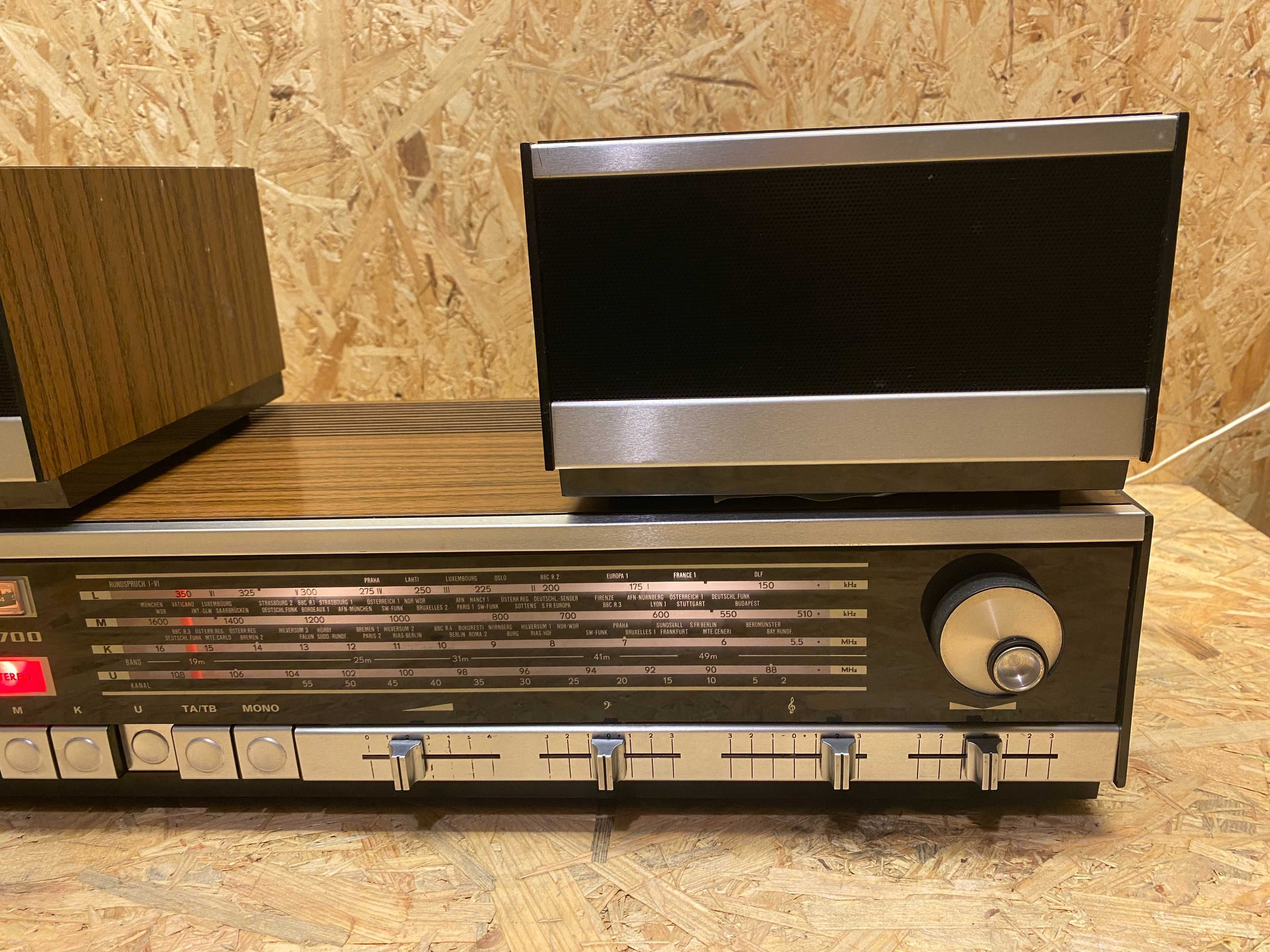 Radio Amplituner Grundig RTV 700 Z kolumnami (film pokazowy)