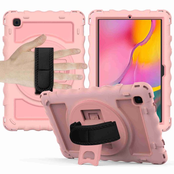 Etui do Samsung Galaxy Tab A7 10,4” z Paskiem na Ramię Różowe