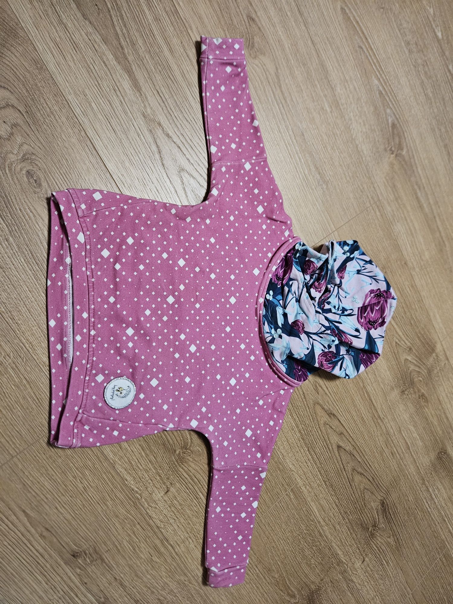 Bluza z kapturem dziewczęca 80 Hej popinjay