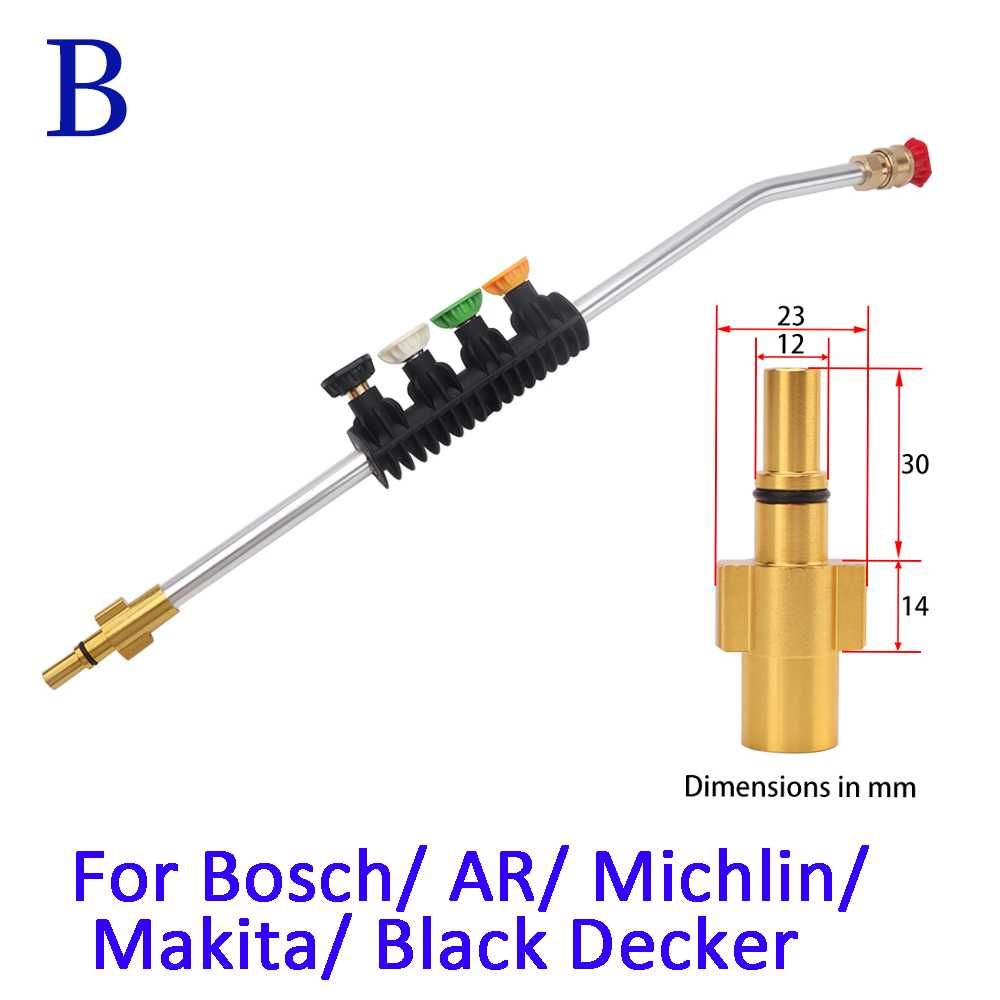 Ponteira de bicos para Maquina lavar pressão Bosch, Black&Deck, outros