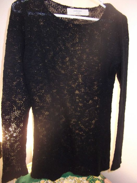 Camisola malha preta / Black knit sweater – ZARA KNIT (S)