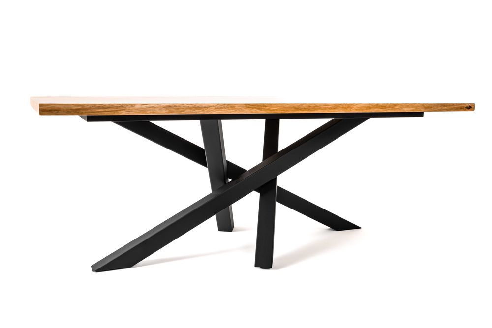 Stół drewniany dąb lity rozkładany rustic blat  LOFT Loftowy Dęblin