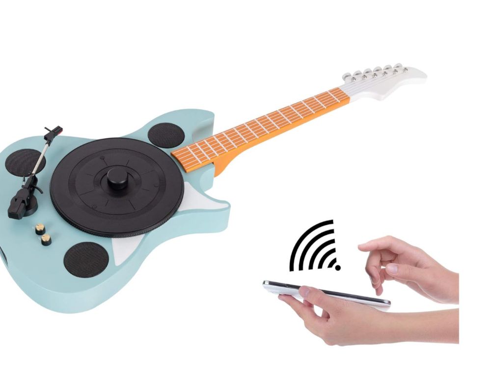 Gramofon w ksztalcie gitary elektrycznej