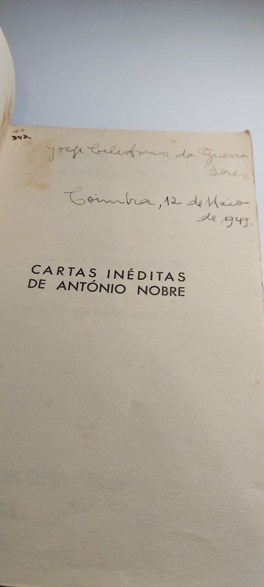 Cartas Inéditas de António Nobre (1934)