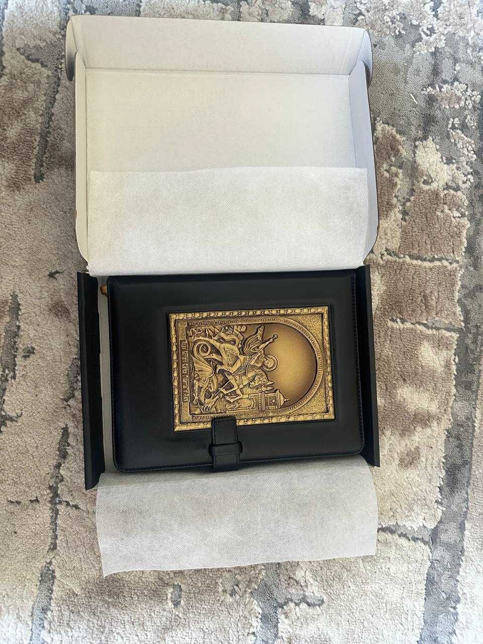 Дизайнерский шкіряний блокнот "Святий Георгій" Privelege Handmade