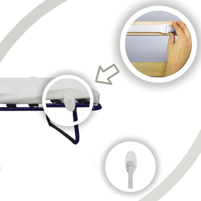 Asalvo zabezpieczająca barierka do łóżka składana 90 cm różowa
