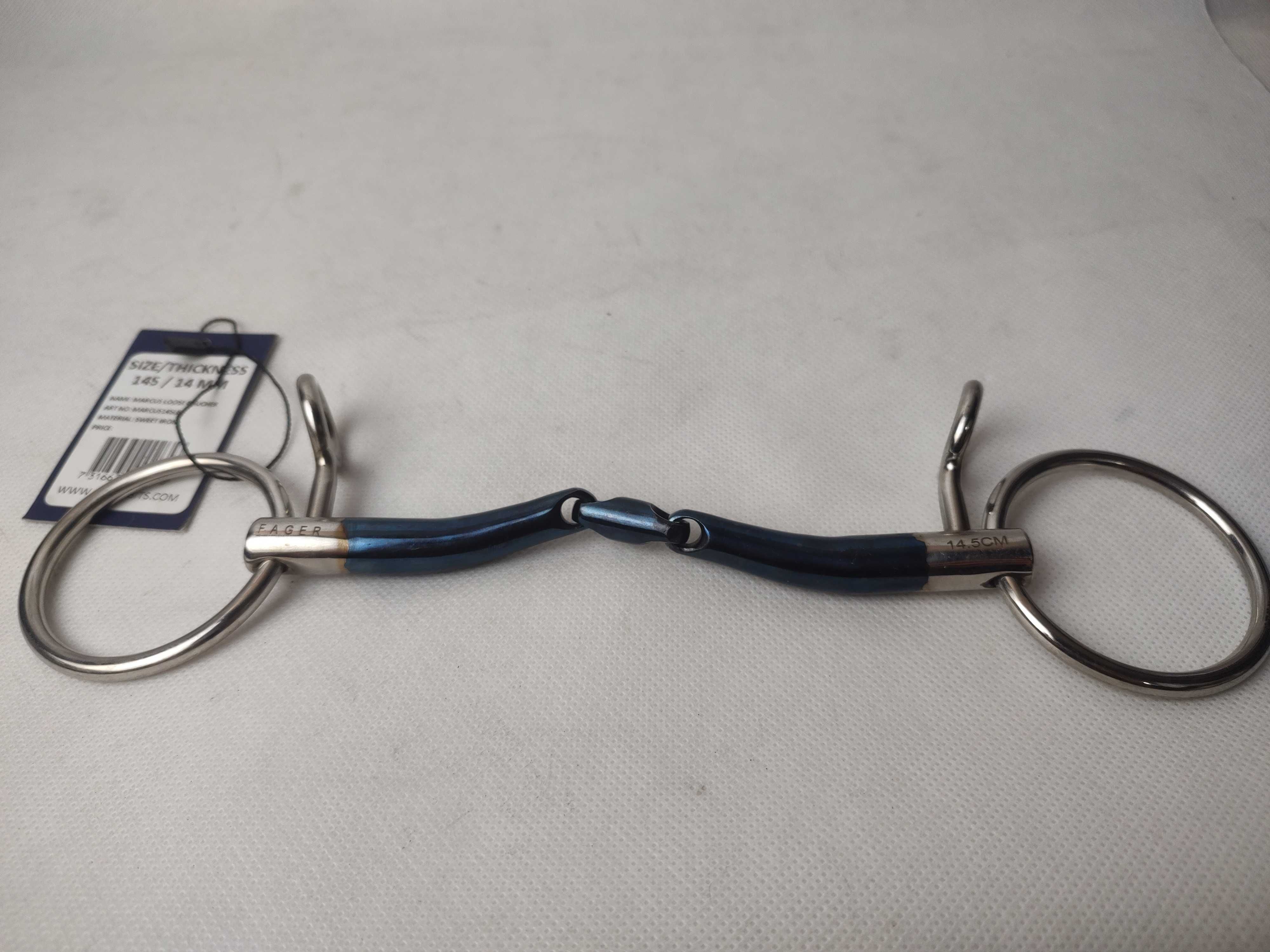 Wędzidło podwójnie łamane FAGER "Marcus Sweet Iron Loose Baucher" 14,5