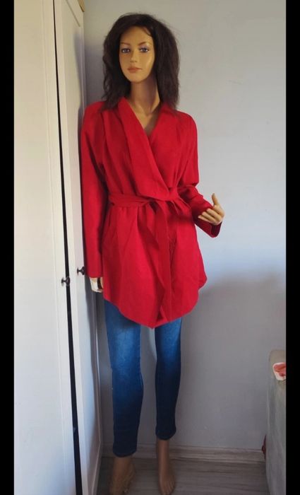 M/XL nowa, czerwona kurtka damska