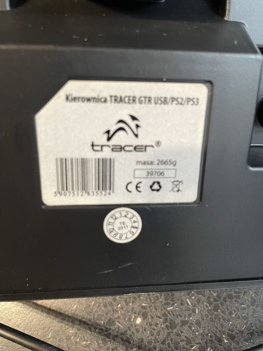 Kierownica pedały Tracer usb/ps2/ps3