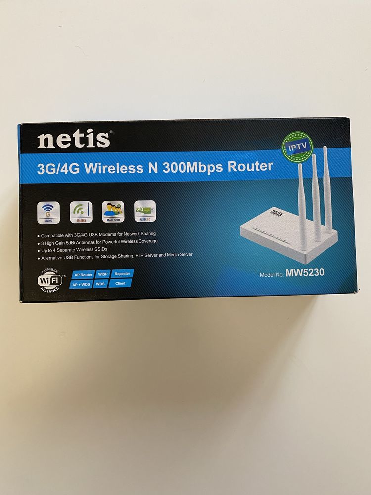 Wi-Fi роутер Netis MW5230 с поддержкой 4g 3g usb модем роутера