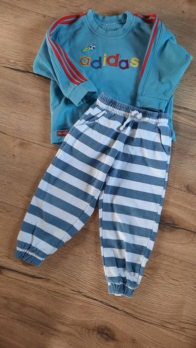 Bluza adidas zestaw spodnie dresowe 104
