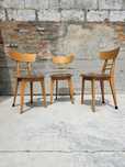 Zestaw krzesła EKA Wohnmobel vintage retro mid century modern boho