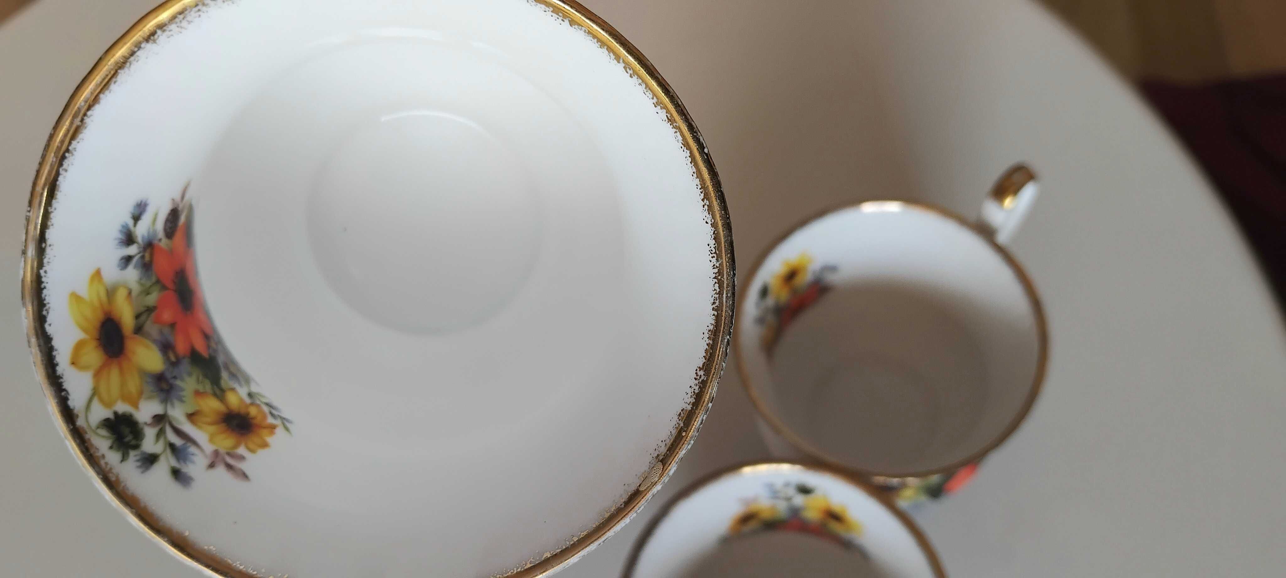 3 filiżanki angielskie Staffordshire cena za 3, odbior osob