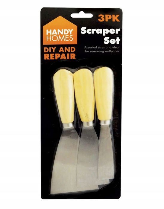 Szpachelka Malarska do Gładzi Silikonu Tapet Kleju Gipsu Fug 3szt