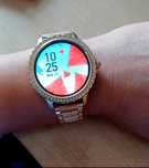 Smartwatch złoty damski okrągły