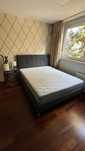 IKEA IDANAS Rama łóżka Gunnared szary 160x200cm