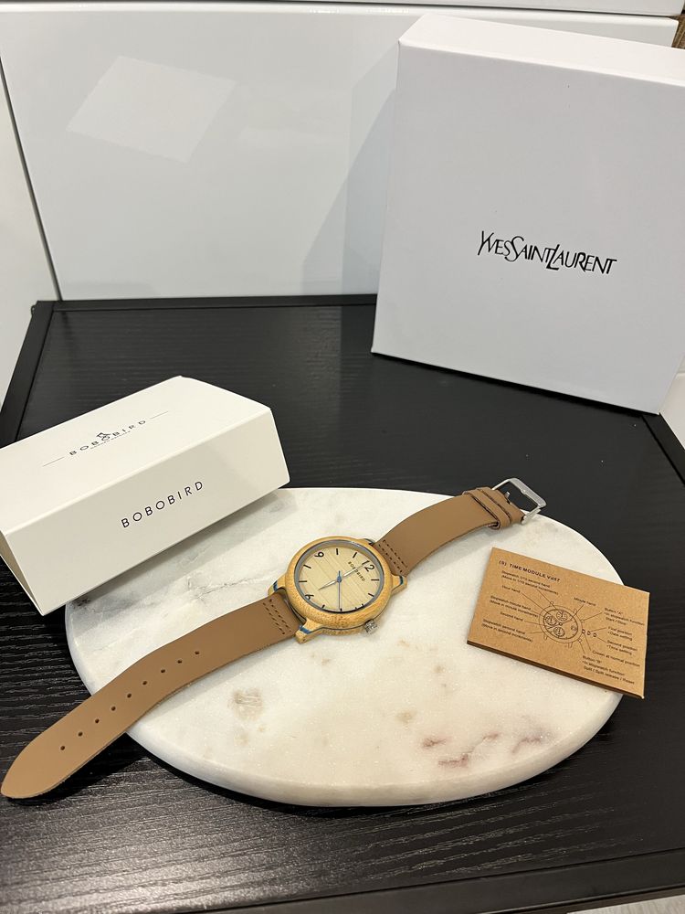 Drewniany zeagrek vintage wood watch elegancki