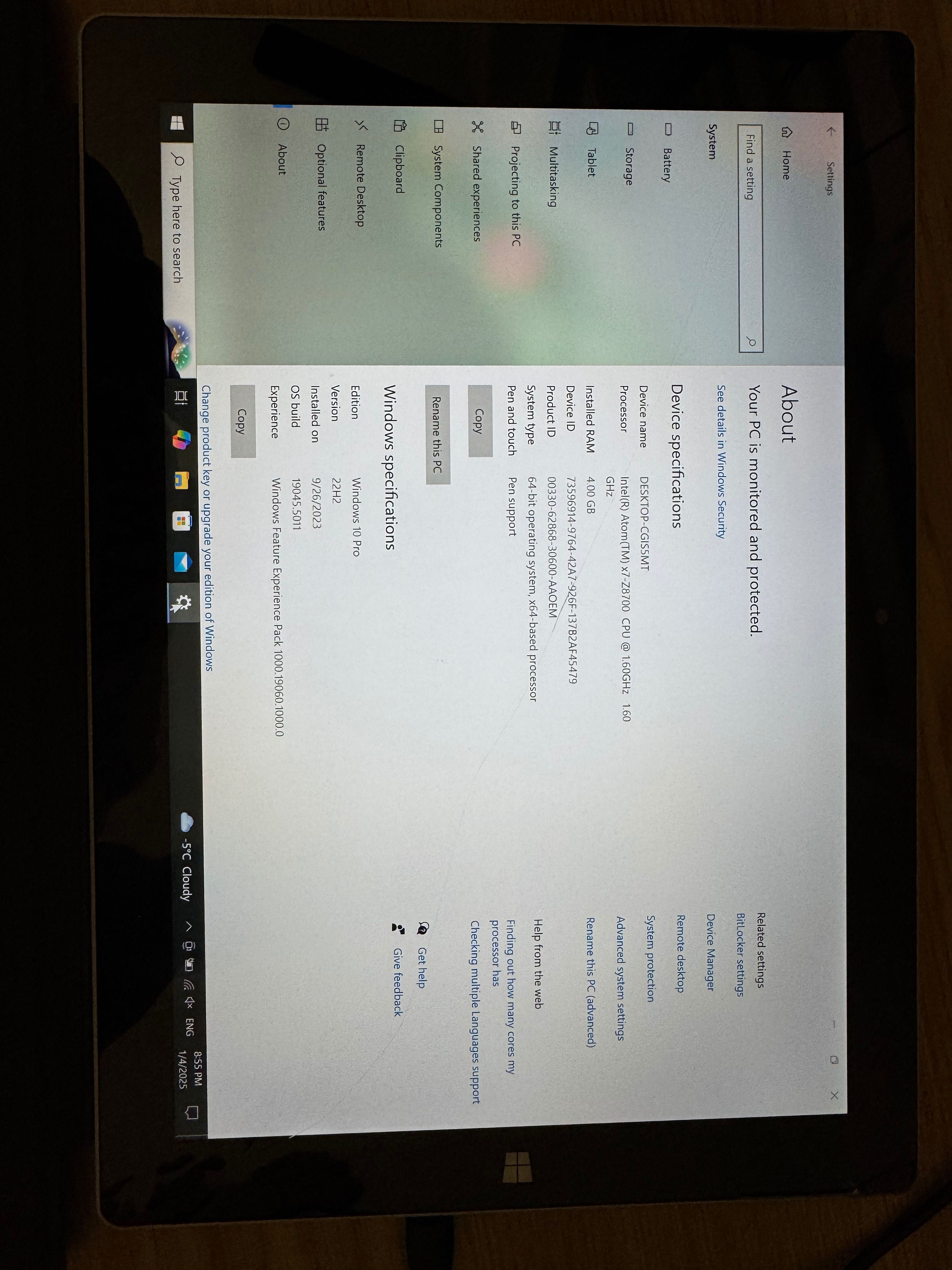 Ноутбук Microsoft Surface 3 (4ram, 64ssd)