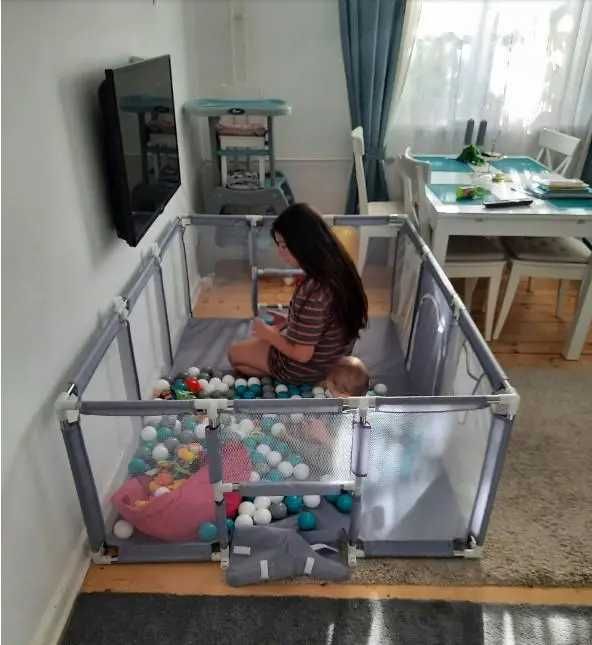 Дитячий манеж-ігрова зона 180×120см висота 40 см