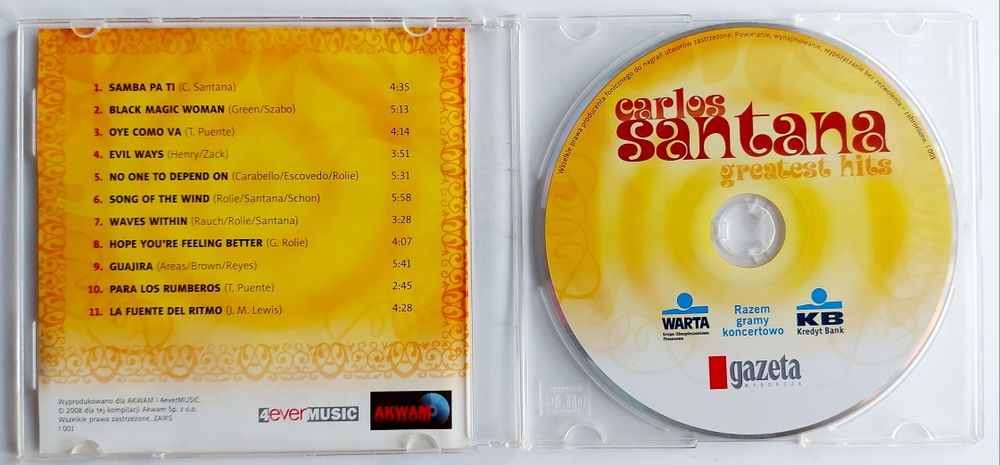 Carlos Santana Greatest Hits 2008r