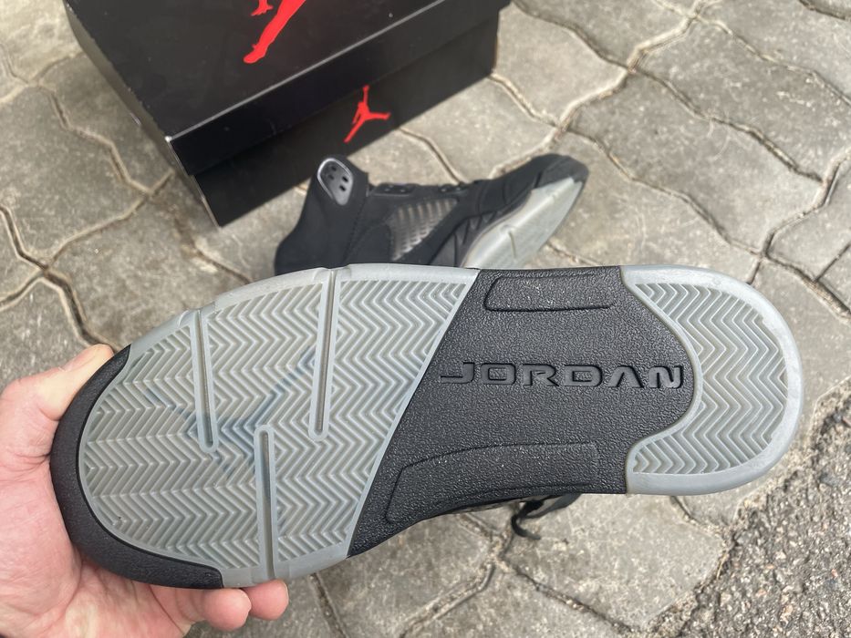 Ботинки Air Jordan 5 Retro black в наявності