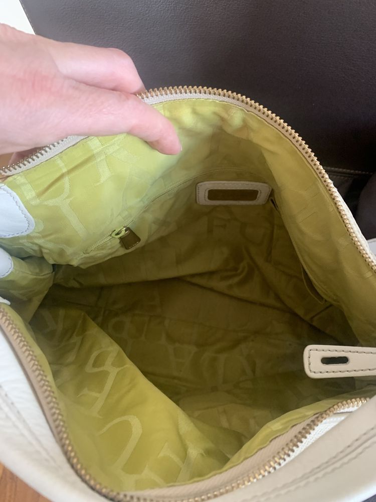 Skorzana torebka Furla