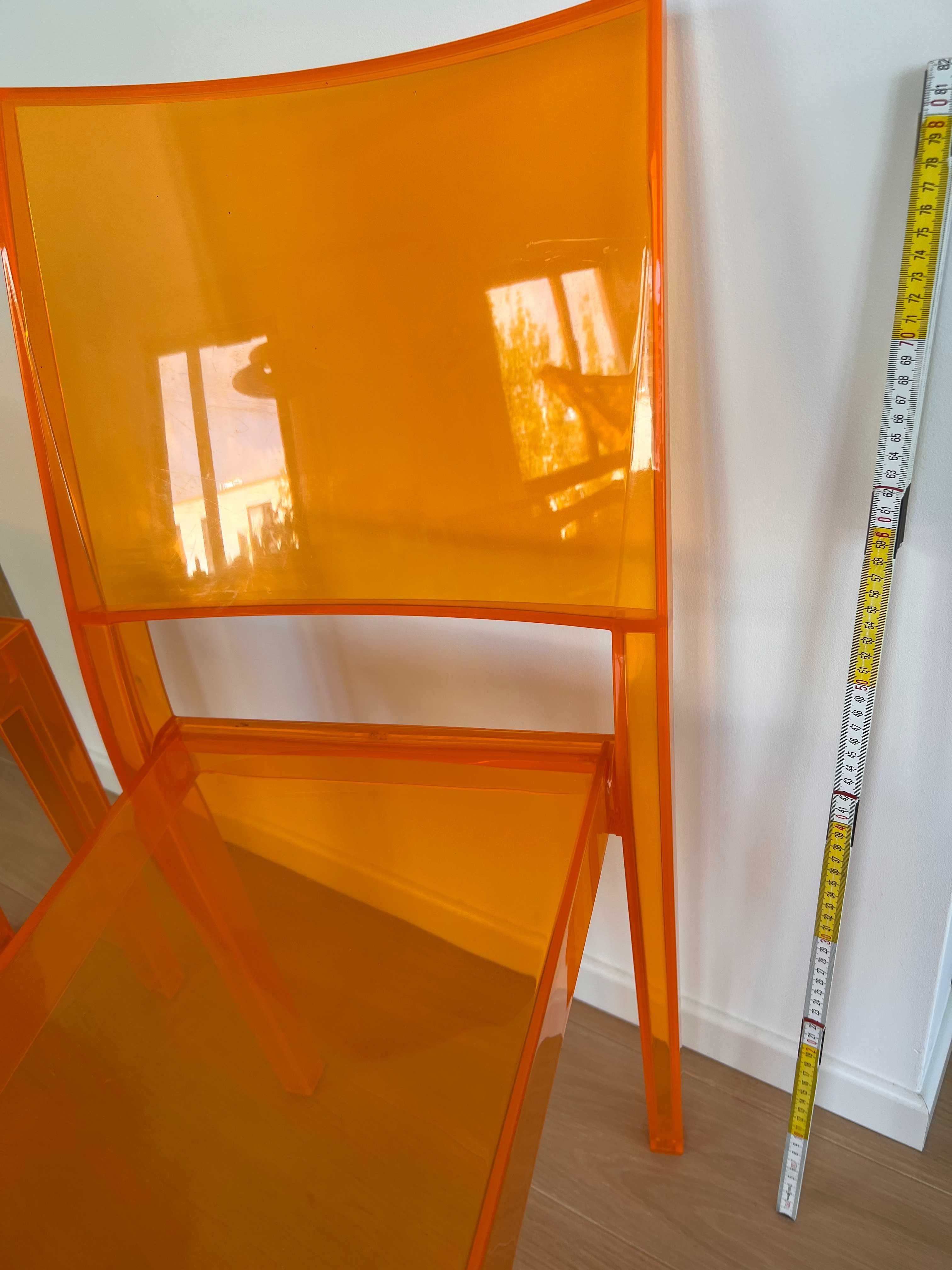 Kartell Krzesło La Marie jasno pomarańczowe -2 krzesła