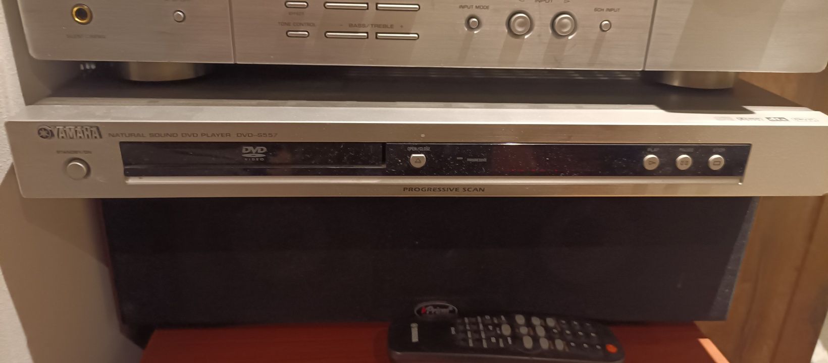 Zestaw 5 głośników firmy Prism i YAMAHA (wzmacniacz +DVD)