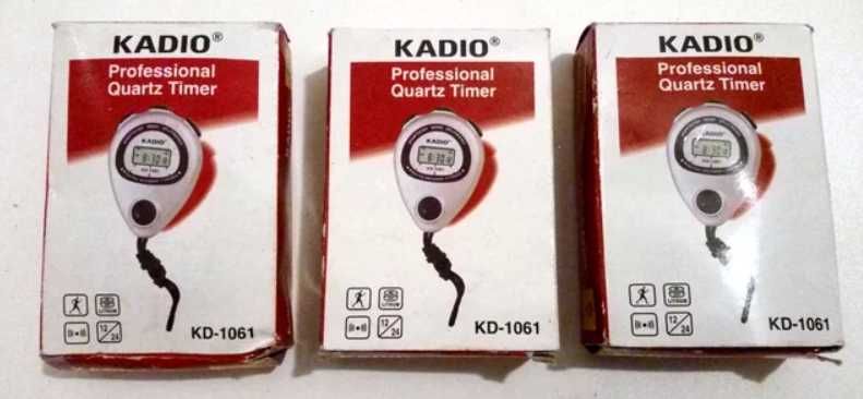 Conjunto de 3 Cronómetros Kadio KD-1061