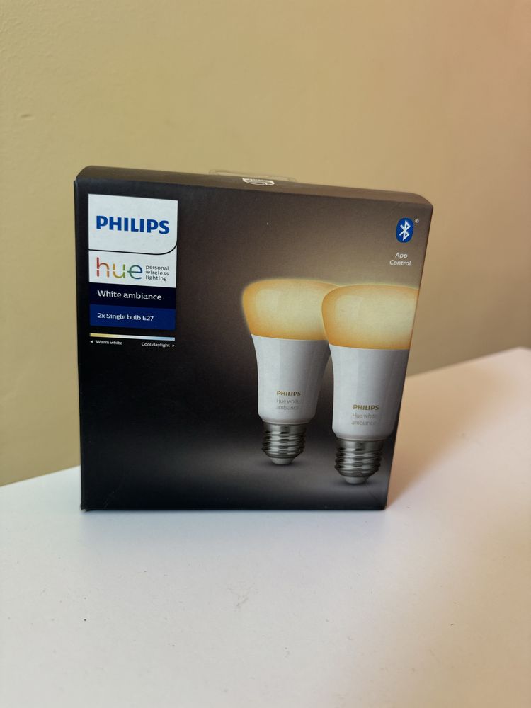 Розумна Led лампочка Phillips hue E27 White Ambiance 1600лм