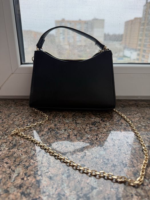 Сумка Mango чорна екошкіра