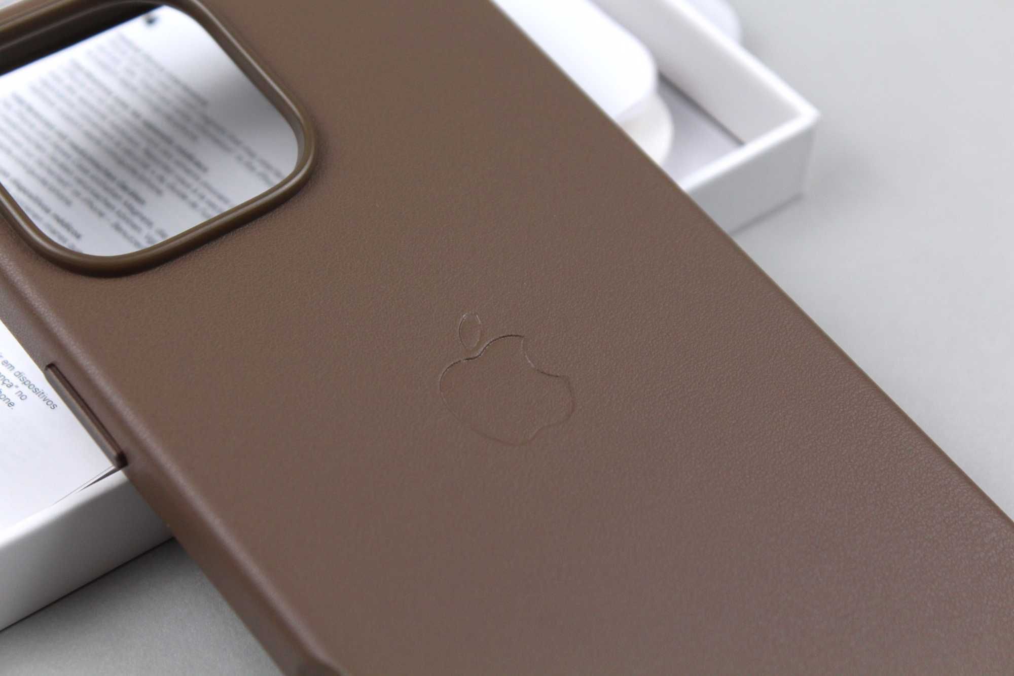 Чехол Leather Case iPhone 16 Pro / Max (Magsafe | Animation)