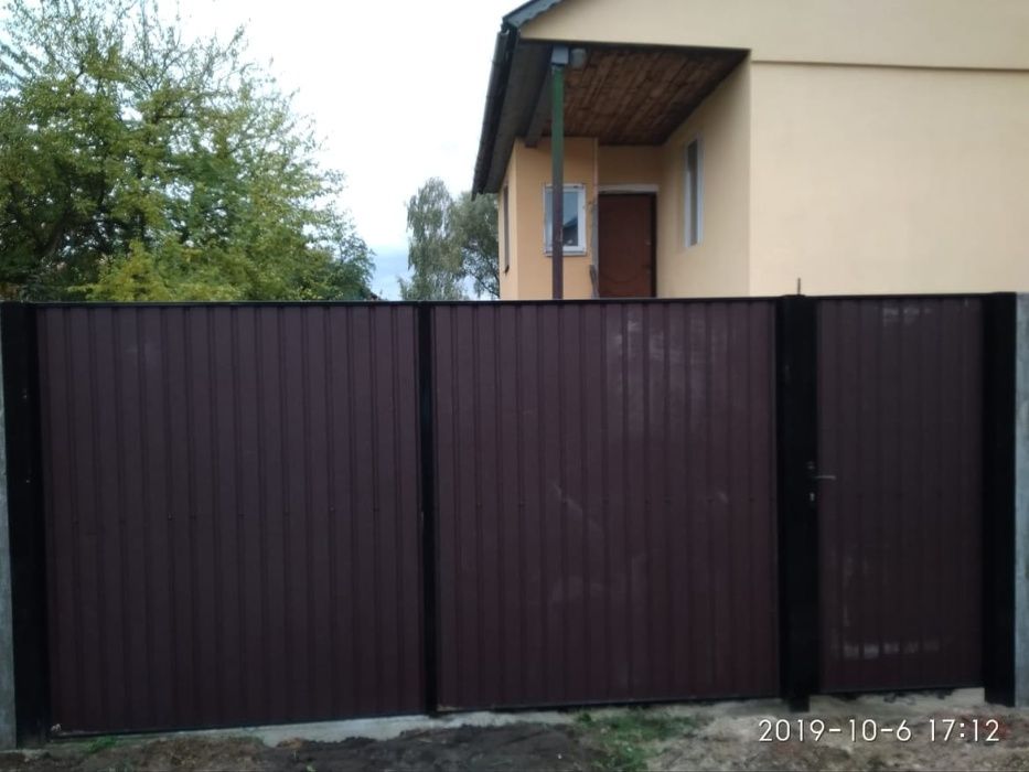 Калитки, Ворота распашные и откатные.