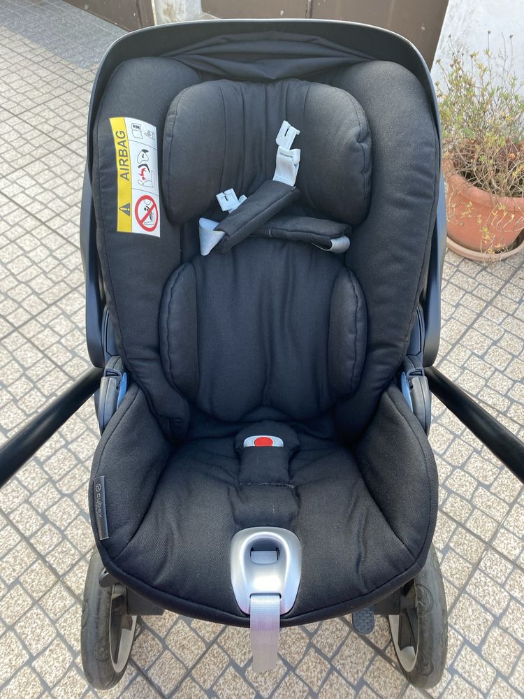 Carrinho Balios M + Ovo Cloud Q Platinum da Cybex