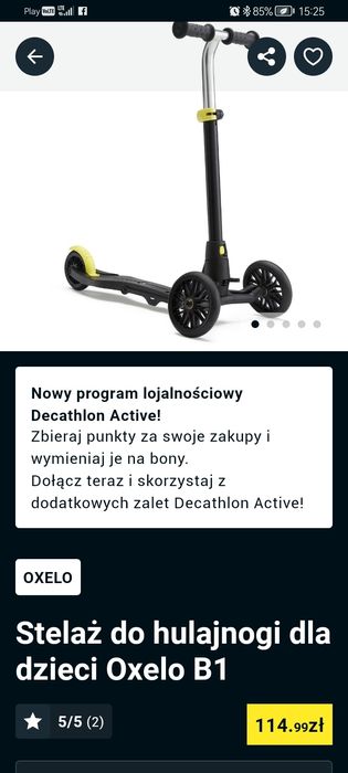 Hulajnoga dziecięca Exelo jak nowa możliwa wysyłka