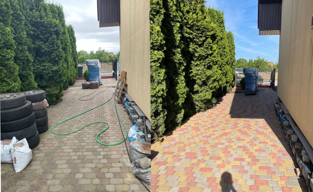 Mycie(czyszczenienie) kostki brukowej,elewacji,dachu