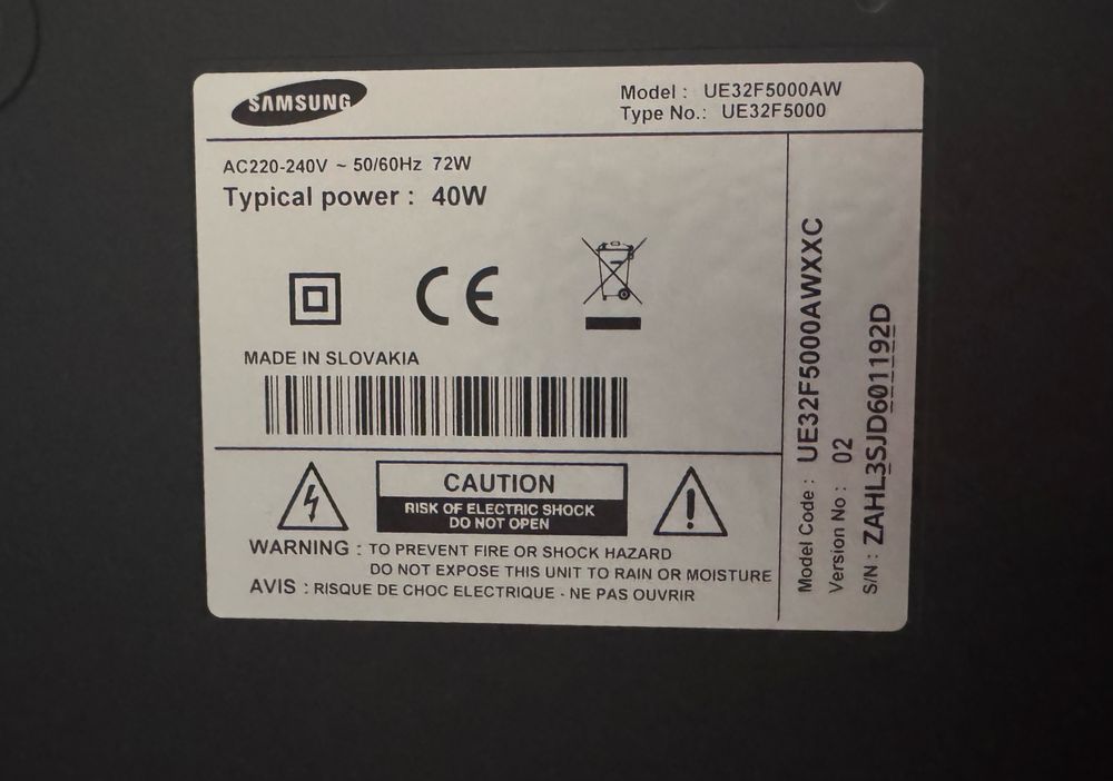 Tv Samsung 32 polegadas (samsung ue32f5500aw)