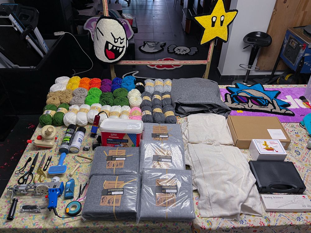 Kit completo para tufting // tufagem de tapetes