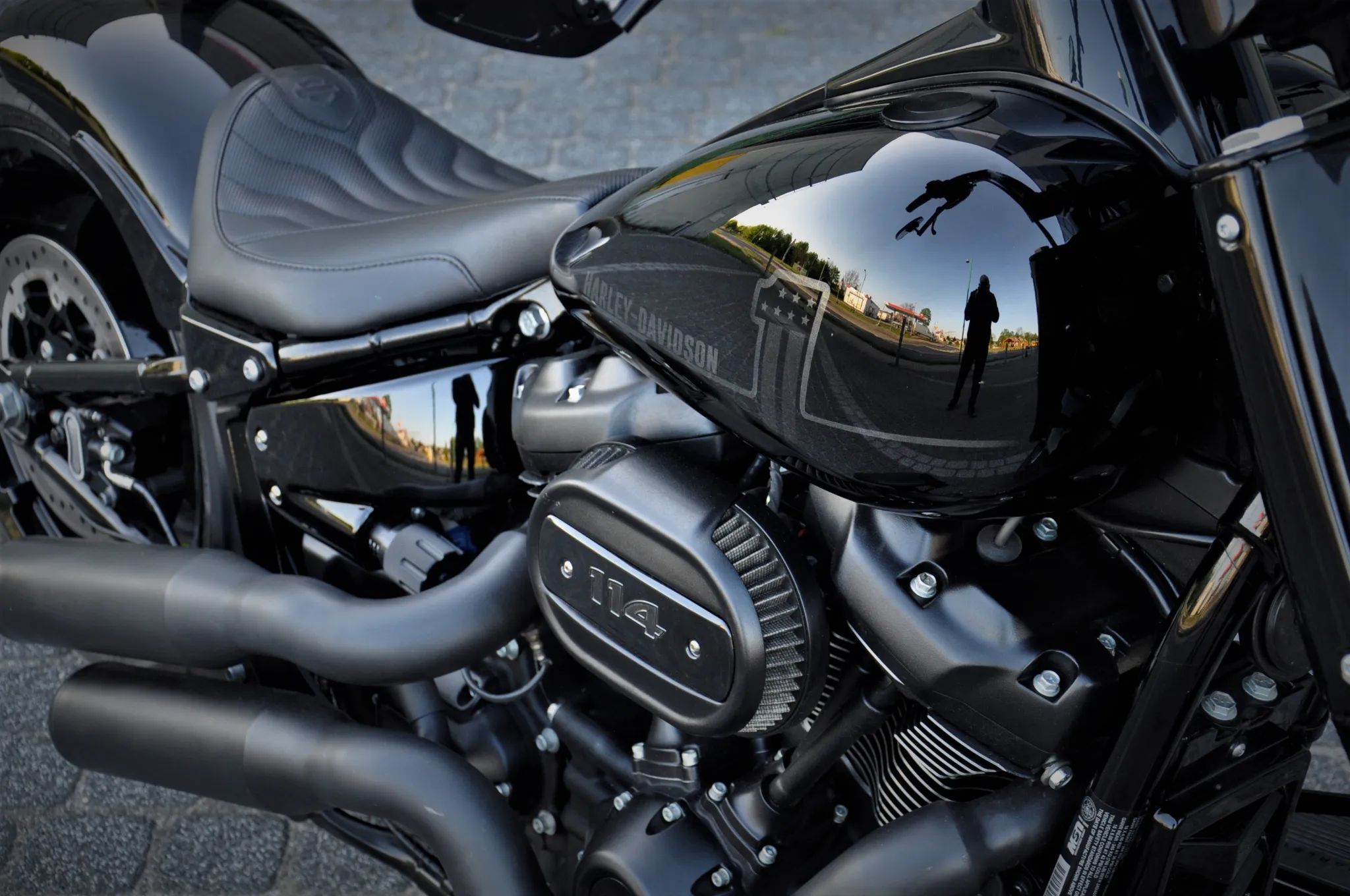 Harley-Davidson Softail Fat Boy 114 FLFBS Custom JAK NOWY. Bezwypadkowy j v rod breakout v-rod