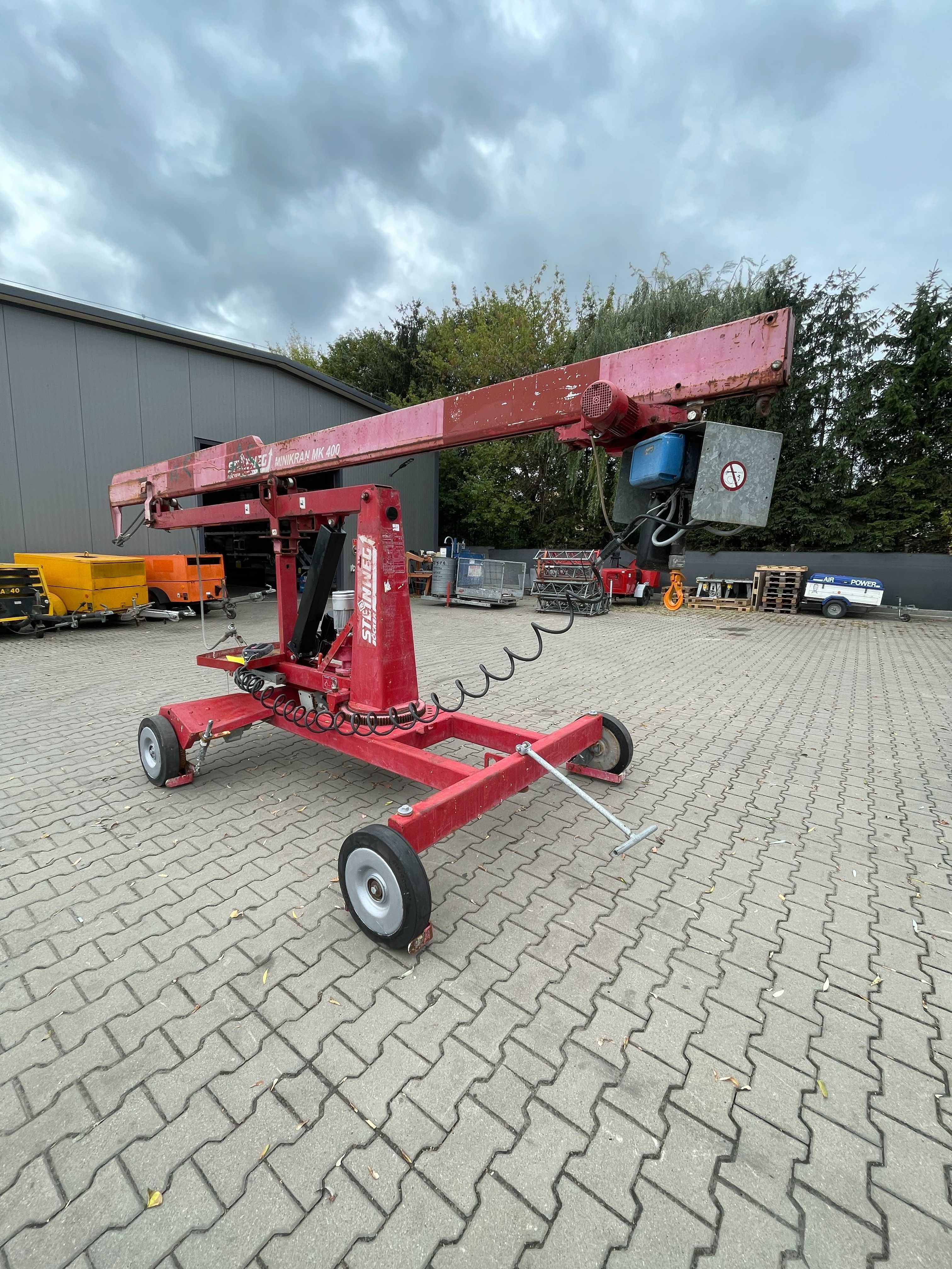 Mini Dźwig Żuraw budowlan Steinweg Bocker MK- 400/5 minikran podnośnik