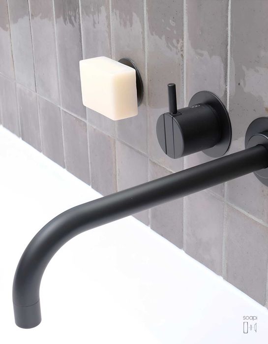 Soapi Black - Magnetyczny Uchwyt do Mydła i Szamponu