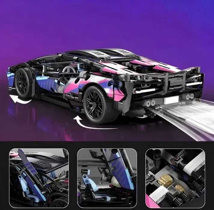 Лего Ламборгіні Сіан Technic конструктор 1280 деталей машинка неонова