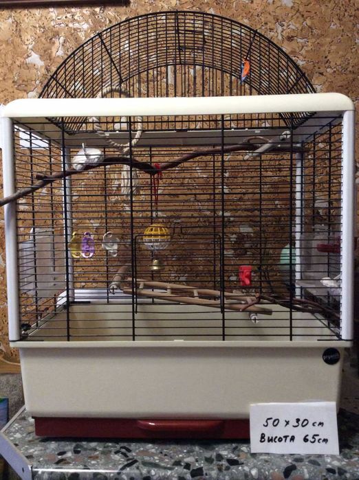 Клітка для папуги або канарок 50 х 30 х 65