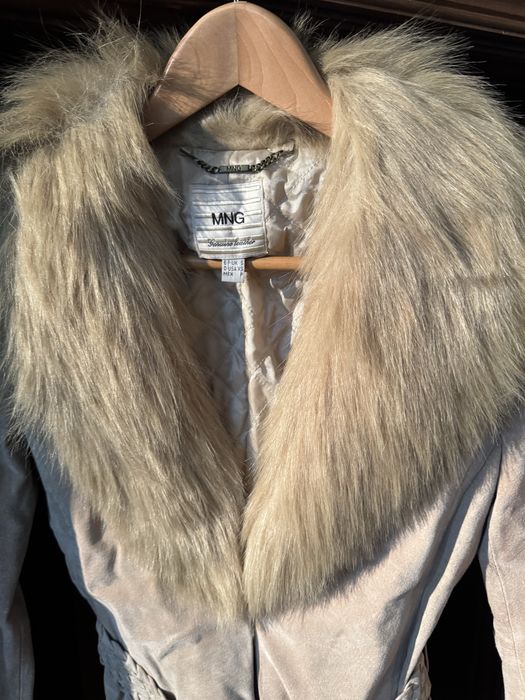 Casaco de camurça com pele