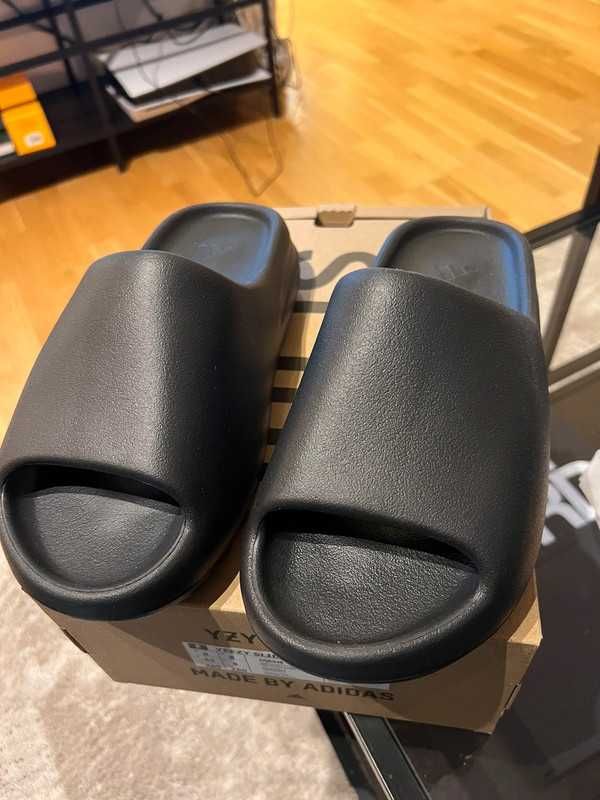 Adidas Yeezy Slide_Black Oryglnał Nowe Klapki MamKwit 38