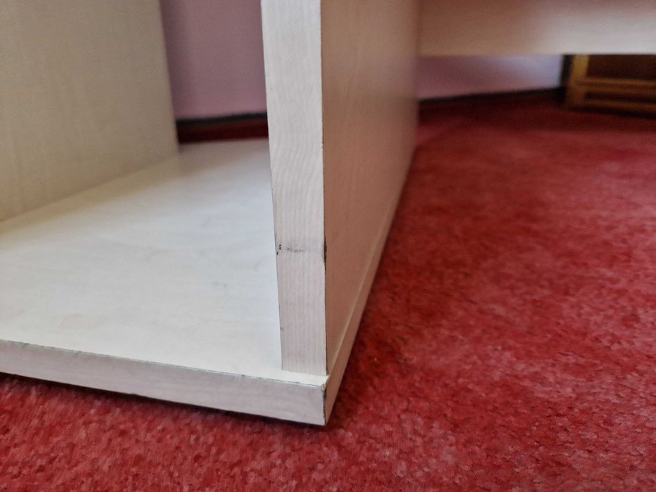 Tanie duże biurko dla nastolatka / biurowe narożne jasne -  buk