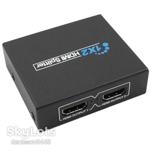 Splitter HDMI 1x2 коммутатор на 2 выхода сплиттер 1080P