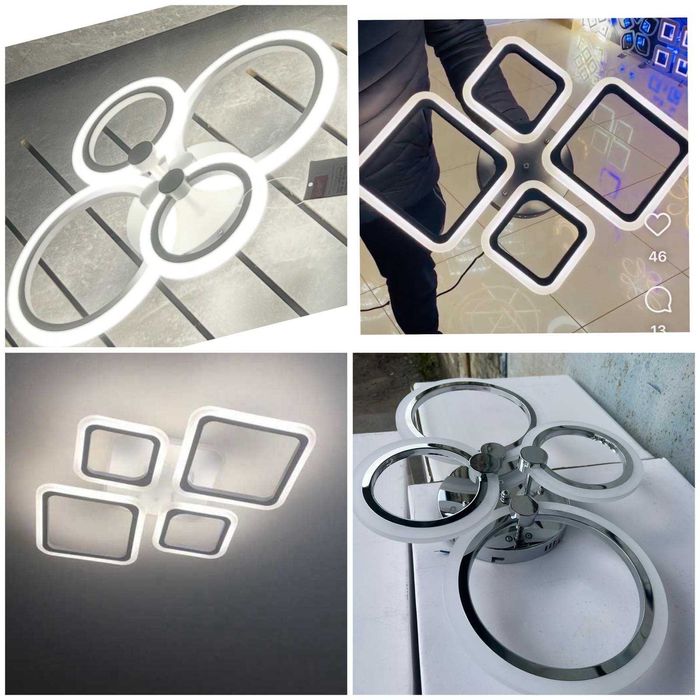 LED люстра, світлодіодний світильник 70ватт (БЕЗКОШТОВНА Доставка)