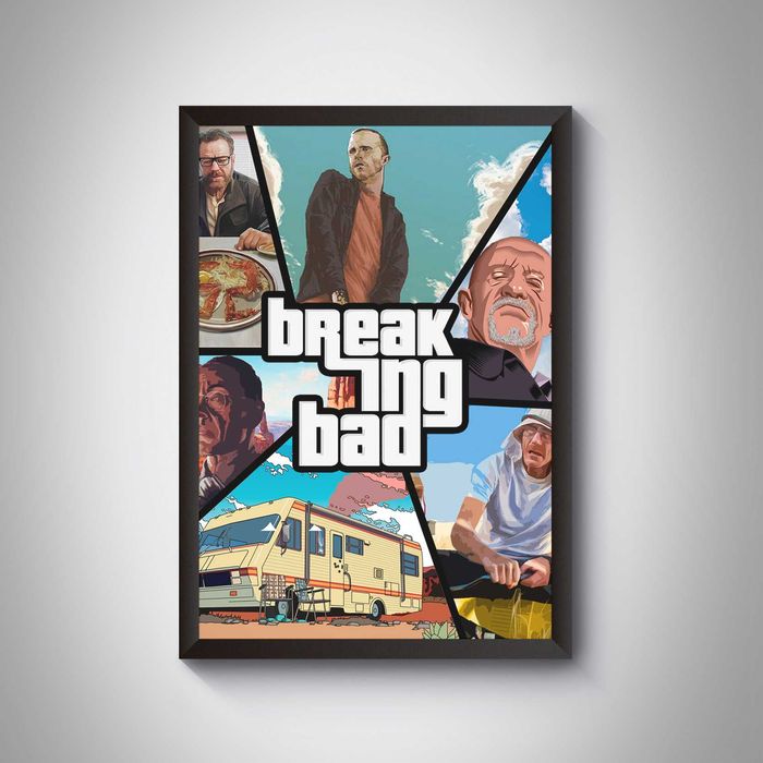 Постери серіалів Better Call Saul та Breaking Bad / Пуститися берега